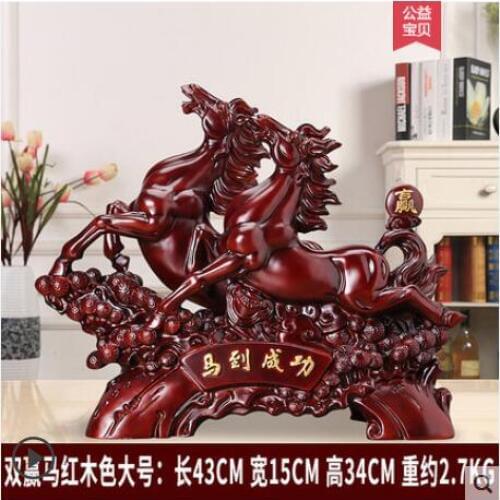 Equestrian to success home living Horse decoration Achieve immediate victory Office desk open Art wine cabinet crafts statue