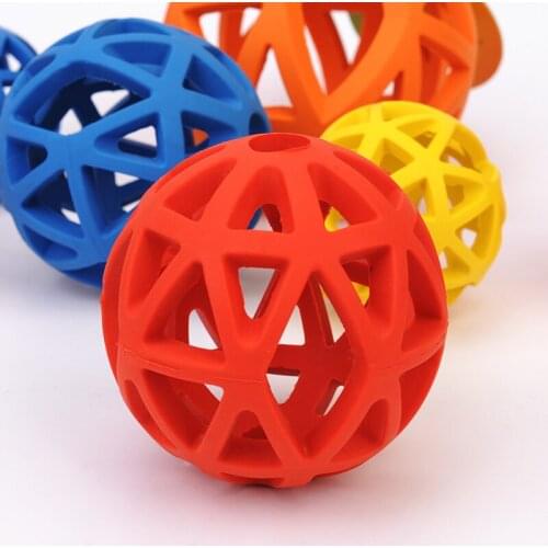 Cat Hollow Chew Toys Rubber Ball Dog Cleaning Teeth Molar Bite Resistant Natural Rubber Interactive Training Ball Pet Supplies