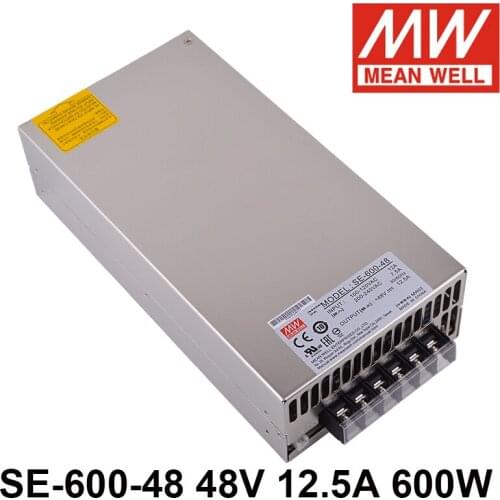 Mean Well SE-600-48 110/220V AC TO DC 48V 12.5A 600W Single Output Switching Power Supply Meanwell Driver