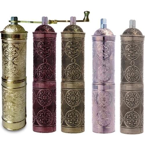 Coffee Spice Salt Pepper Grinder Turkish Mill Manuel With Handle Cast Iron Vintage Camp Caravan Gift New Home Man Woman