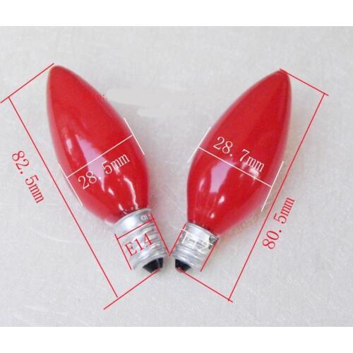 Miniature Lamp Bulbs Lighting E12/e14 220v 10w/15w Red A129