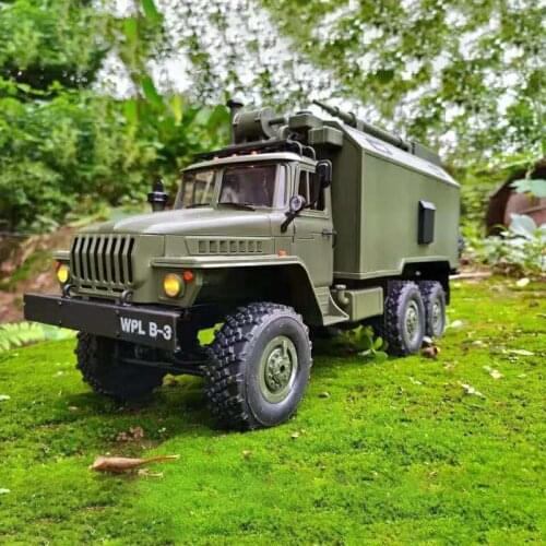 1:16 Soviet Unit "URAL" Military Truck Simulation Military Truck Remote Control Toy Car 6-wheel Drive Model Cars Rc Car Display