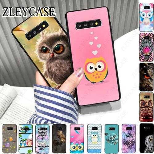 Lovely owl Soft Phone Case For samsung galaxy s10plus s10e s10lite s9 s8plus s20 plus s7 s6edge s20ultra case Coque Shell