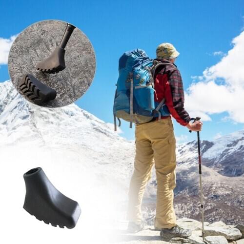 Climb Replacement Alpenstock Hike Protector Cap Tip Rubber Basket Snow Sport Trekking Pole Nordic Walk Stick Accessories
