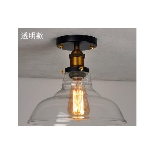 Glass Loft Industrial Edison Ceiling Light Fixtures LED Living Room Lights Plafondlamp Retro Vintage Ceiling Lamp