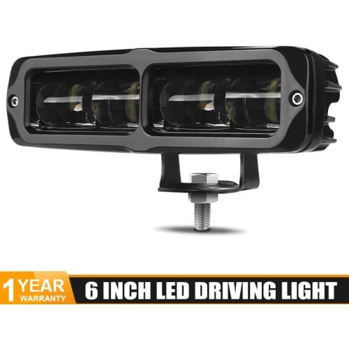 Led work light bar 6D Lens 6 inch led bar offroad 4X4 Driving Fog lamp Running Lights for Boat ATV SUV Truck Tractor 12V 24V