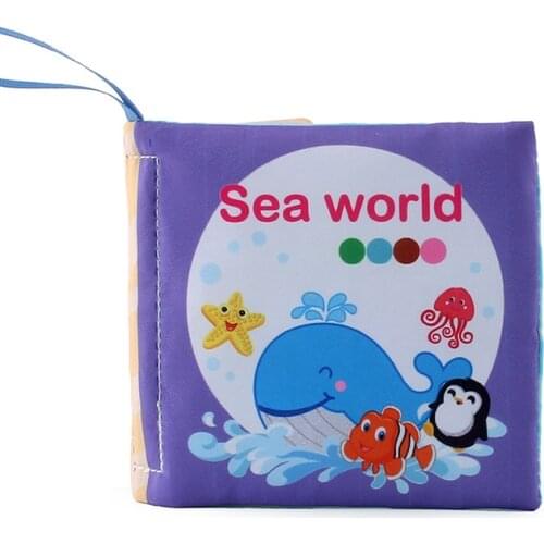 Newborn Baby Cloth Books Learning Educational Toys Infant Children Fabric Clothing Book Touch Ringing Cognition Toy