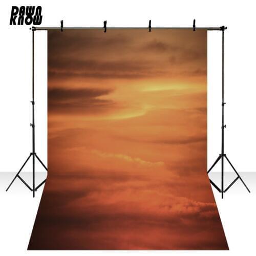 DAWNKNOW Setting Sun Cloud Texture Vinyl Photography Background For Wedding Photocall Backdrops For Children Photo Studio lv2255