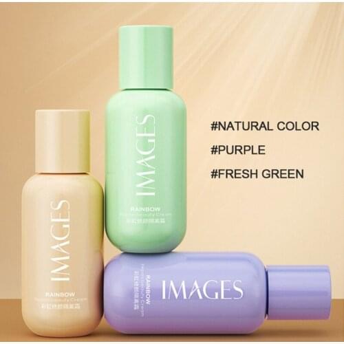 Rainbow Repair Cream Moisturizing Concealer Makeup Primer Brighten Skin Tone Natural Makeup BB And CC Cream Makeup Cosmetics