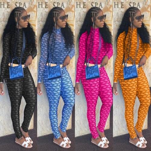 Casaul Women Tracksuit Two Piece Set Jacket Coat And Long Pants Full Sleeve Autumn Sportsuit Matching Set For Women