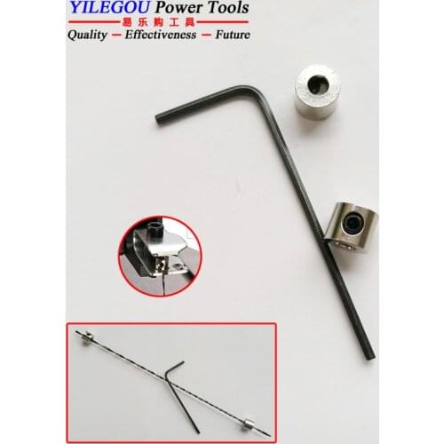 1 Set Collet For Sroll Saw Blades, 2 Pieces Chuck For 130mm Spiral Saw Blades