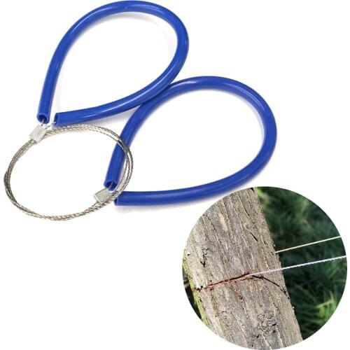 1Pcs Outdoor Survival Stainless Wire Saw Hand Chain Saw Cutter Portable Hand Tools Saw Camping Emergency Survival Tool Wire