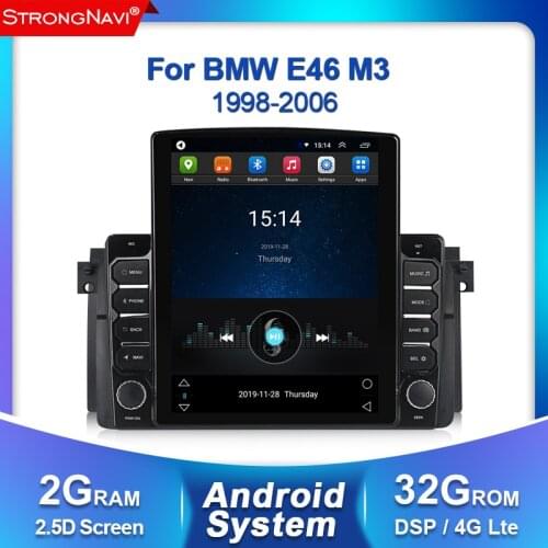 2+32G 4G lte DSP Android GPS Navigation For BMW E46 M3 Rover 75 Coupe 318/320/325/330/335 Car Multimedia Player Radio Stereo