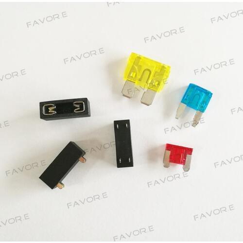 20sets PCB Panel Mount Insurance Blocks Safety Terminals Micro Mini Medium Small Universal Car Fuse Holder + blade fuse