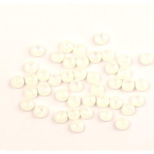 200Pcs White Round Resin Cabochon Flatback Decoration Crafts Embellishments For Scrapbooking Diy Accessories