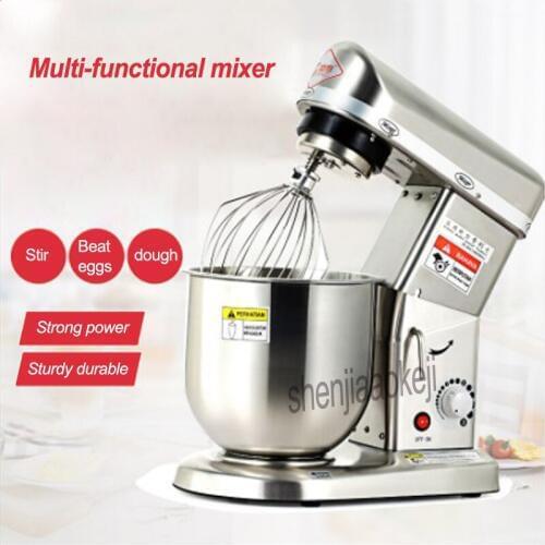 500w Commercial Multifunctional mixing machine Stainless steel beat eggs /stiring /cream /dough machine 220v (50hz/60hz) 1pc