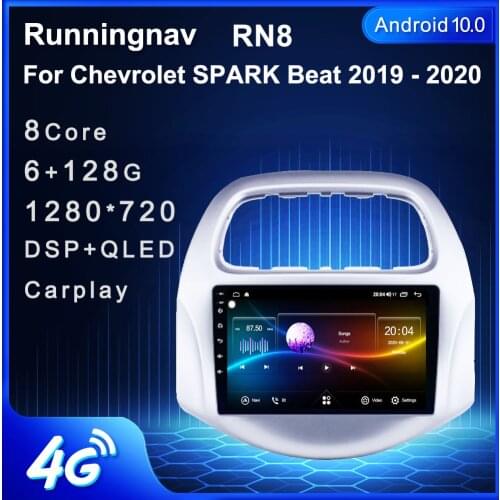 9" 4G LTE Android 10.1 For CHEVROLET Spark Beat 2018 2019 2020 Multimedia Stereo Car DVD Player Navigation GPS Radio