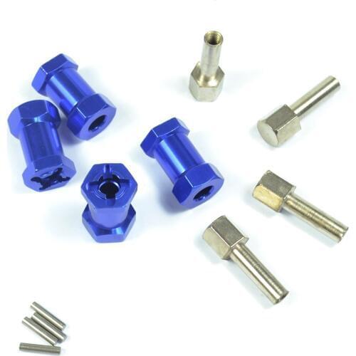 Aluminum Alloy 12MM Hub HEX Upgrade Length 20MM for 1/10 RC Rock Crawler SCX10 D90