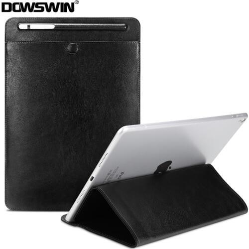 For iPad Air 4 2020 10.2 Case With Pencil Holder, PU Leather Case for iPad 2 3 4 Pro 11 10.5 9.7 Air 1 2 3 Sleeve Bag