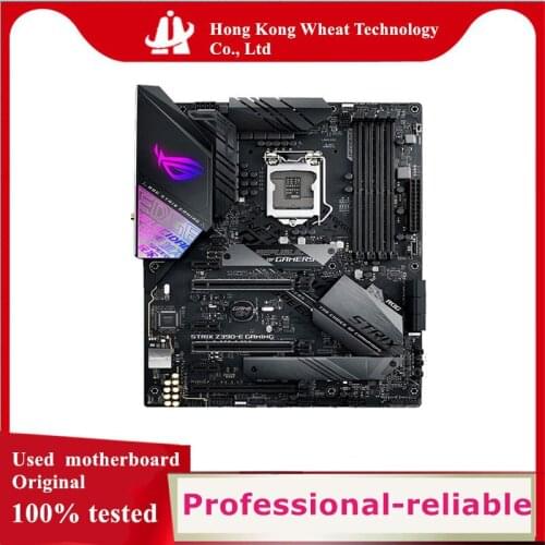For ASUS ROG STRIX Z390-E GAMING Motherboard Socket LGA 1151 DDR4 M.2 nvme ssd For Intel Z390 Original Desktop Used Mainboard