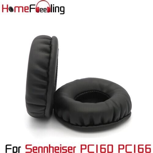 Homefeeling Ear Pads for Sennheiser PC160 PC166 Headphones Super Soft Velour Sheepskin Leather Ear Cushions Replacement