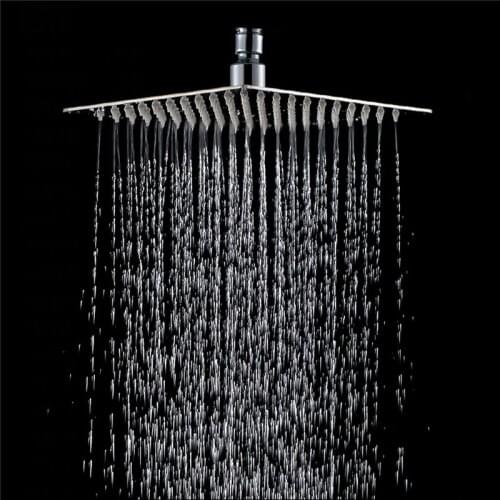 Rainfall Shower Head Stainless Steel Ultra-thin Showerheads 20x20cm 8inch Square Rain Shower Bathroom Top Thin Sprayer