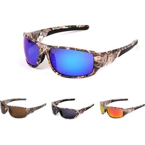 Camouflage Polarized Fishing Glasses Men Women Cycling Hiking Driving Sunglasses Outdoor Sport Eyewear Camo Riding Windproof