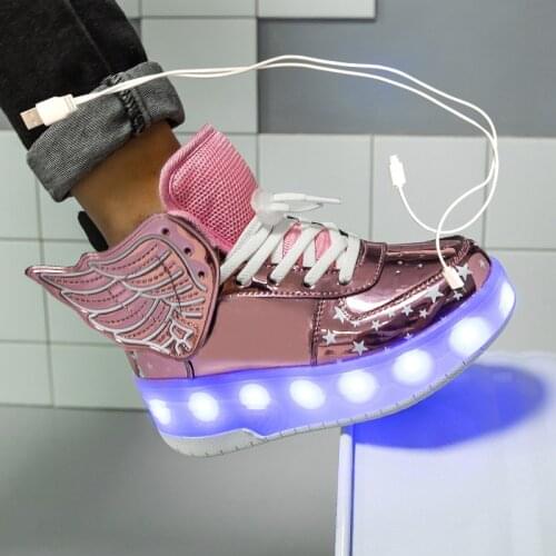 2020 Sneakers roller shoes With two Wheels USB Led Shoes Kids Girls Children Boys Light Up Luminous Glowing Illuminated