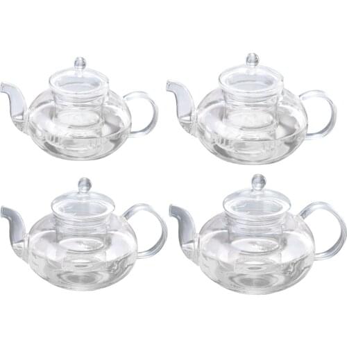 MagiDeal Transparent Teapots