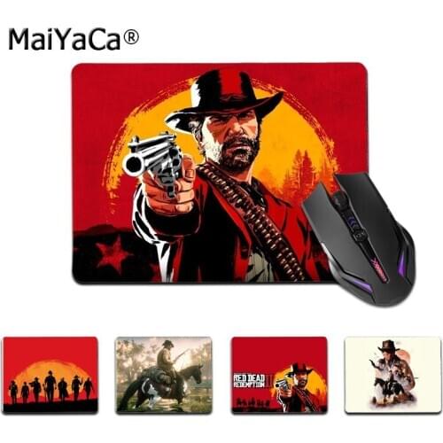Maiyaca game Red Dead Redemption 2 Anti-Slip Durable Silicone Computermats Smooth Writing Pad Desktops Mate gaming mouse pad
