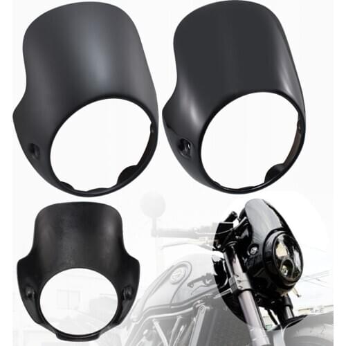 7" Motorcycle Headlight Fairing Mask Cowl for Triumph BONNEVILLE T100 T120 SE Thruxton 900 Scrambler Ducati Monster
