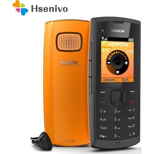 Nokia X1-00 Refurbished-Original X1-00 single sim mobile phones GSM bar cellphones one year warranty refurbished