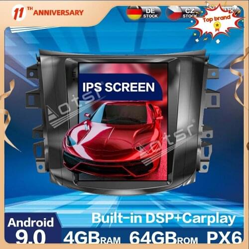 Android 9.0 Multimedia Player For Nissan Navara 2017 Tesla Screen 4G+64GB Car Radio Auto GPS Navigation DSP carplay WIFI BT Unit