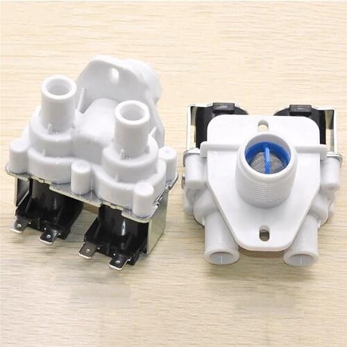 Plastic Solenoid Valve Magnetic Washing Machine Double Head Inlet Valve Solenoid Valve Water Inlet Controller Switch