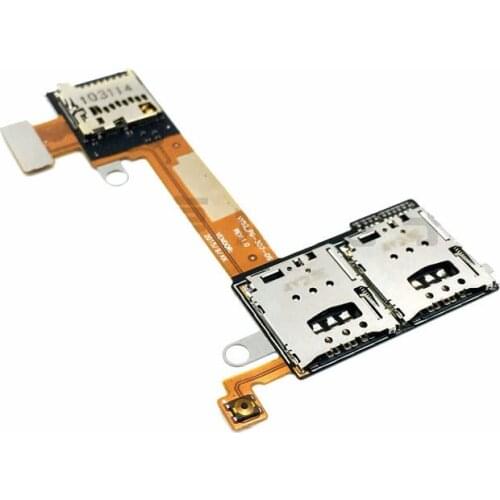 QiAN SiMAi For Sony Xperia M2 S50H D2303 D2305 New Sim Card Slot + TF Card Slot Flex Cable Repair Parts