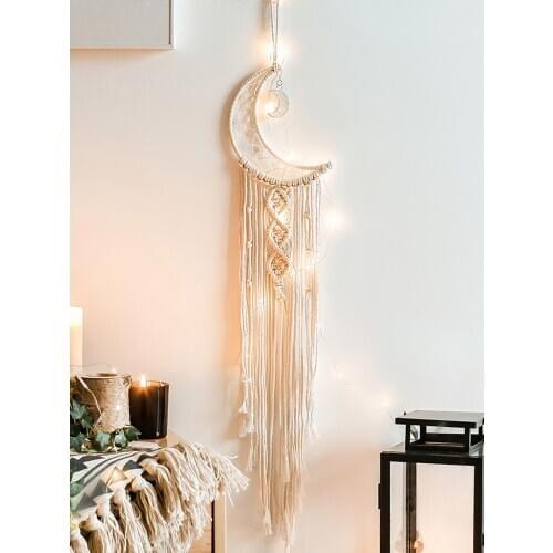 Wedding party Dream Catcher Pendant Cotton Woven Bohemian Hanging Tapestry Decorative Pendant for Bedroom Living Room Sturdy #W0