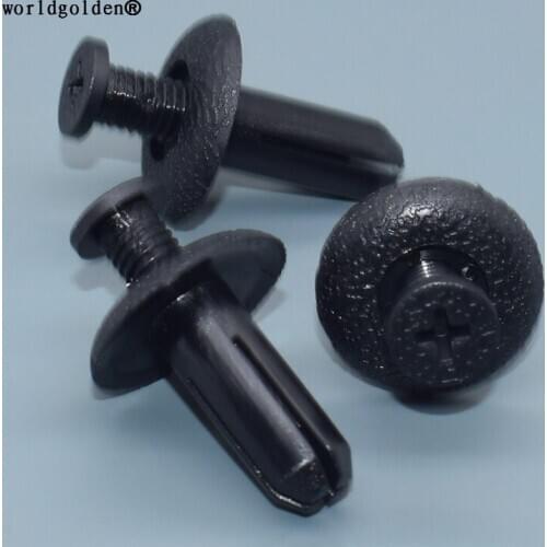 Worldgolden 100pcs auto clip Push-Type Retainer for GM 94852368; Mitsubishi Toyota 90467-08155