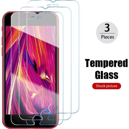 3PCS Tempered Glass for Iphone 11 12 Pro Max Mini Screen Protector for X XR XS Max SE2 SE 2020 5S 6 6S 7 8 Plus Protective Film