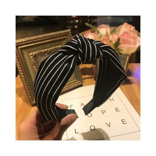 2021 NEW High Quality Big Bow Womens Simple Wide-brimmed Hairpin Satin Western Style Headband Headwear Wholesale/ Drop Shipping