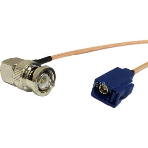 1PC New BNC Male Right Angle Switch FAKRA C female connector RG316 cable adapter 15cm/30cm/50cm/100cm wholesale
