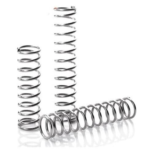 10Pcs 1.5mm Wire Diameter 14mm Outside Diameter Stainless Steel Compression Pressure Spring 15mm-50mm Length