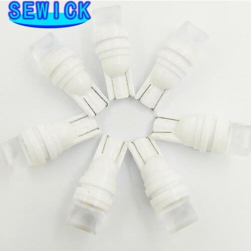 100pcs T10 12V W5W 3D LED White Red Blue Lights Car Side direction indicator License plate light Door Map Festoon Lamp Bulbs