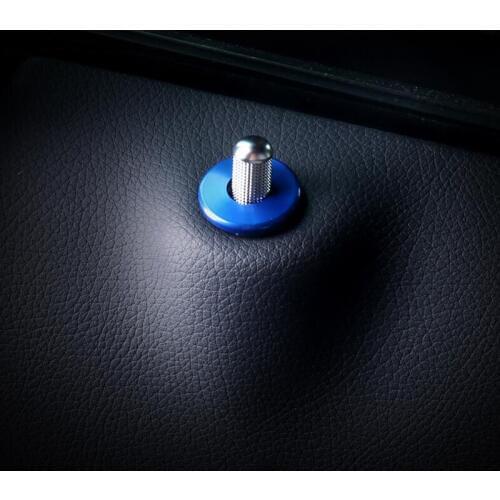 For Mercedes Benz GLC /For C Class 2015-2018 4PCS Aluminum Alloy Car Interior Door Lock Pin Pins knob Frame Cover Trim Moldings