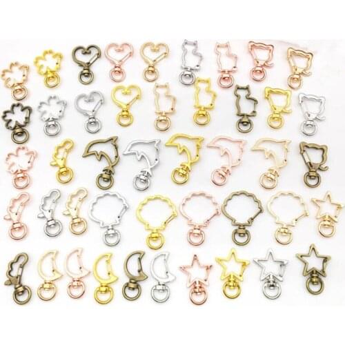 5pcs Swivel Lobster Clasp Keychain animal keychains Alloy Metal Clasps Hooks Handbag Straps Accessories DIY Jewelry findings