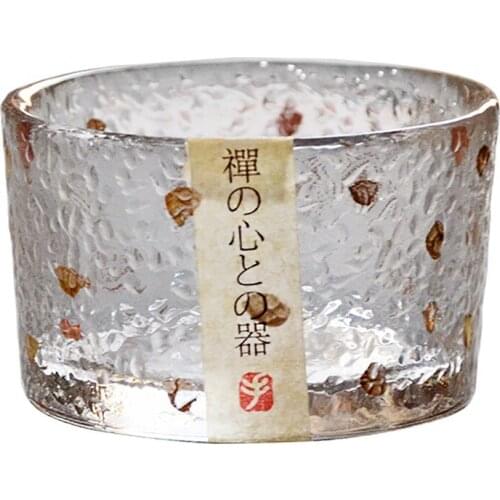 50ml Japanese Handmade Hammered Whisky Glass Heat-Resistant Juice Cup Liquor XO Crystal Wine Glass Cognac Brandy Snifter Tea Cup