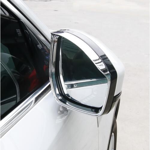 Car Styling ABS Matte Exterior Rearview Mirror Eyebrow Cover Trim Car Styling Accessories For Jaguar E-Pace 2017 2018 2019
