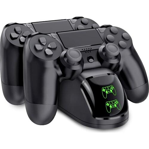BEBONCOOL Controller Charger Stand For PS4 Fast Charging Station For Playstation 4/ PS4/ Slim/ PS4 Pro with Dual Controller Dock