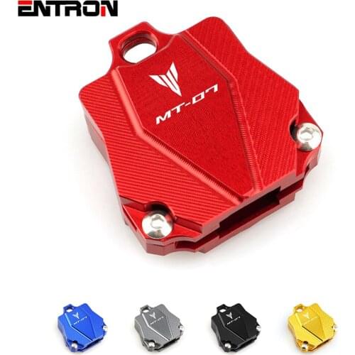 Logo MT07 Key Shell Case Protective Cover Cap (Key Without Chip) For Yamaha MT07 MT 07 MT-07 Motorcycle Accessories