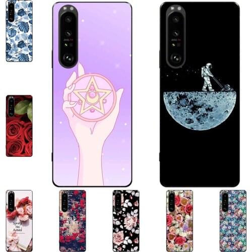 I am alone Phone Case For Sony Xperia 1 5 10 III Ace II 2021 Bags Fashion Luxury Color Cartoon Printed Paint Mobile