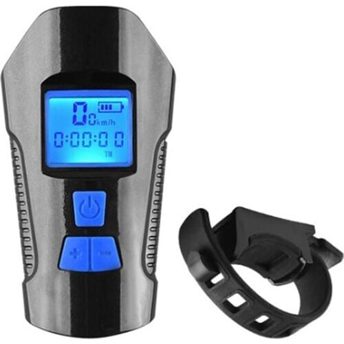 Hot USB Rechargeable Bicycle Headlight Bike Head Light Front Lamp Cycling with Horn 120 dB DO2